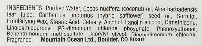 Mountain Ocean Coconut Skin Trip Moisturizer, 8 Fluid Ounce (5454)