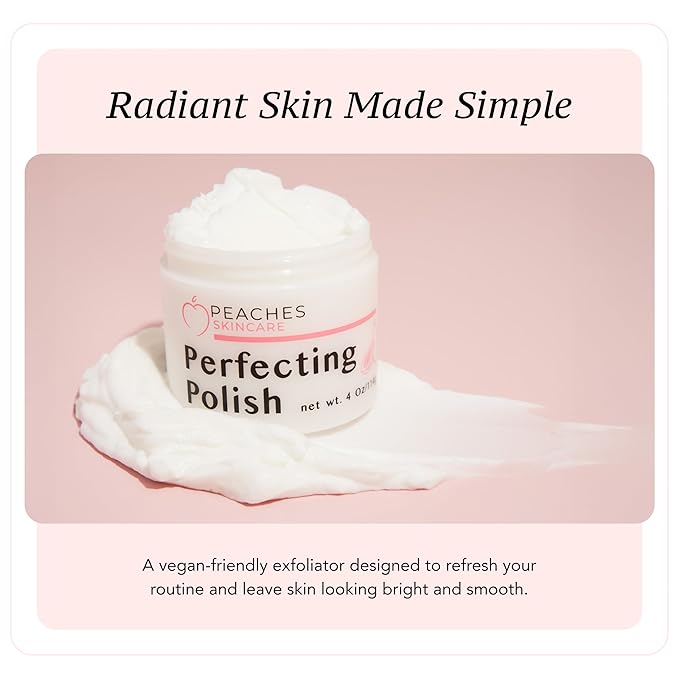 Vegan Exfoliating Scrub – Gentle Face Exfoliator for Delicate Skin with Sugar, Lavender, and Arnica Montana – Helps Improve Skin Texture and Clarity – Perfecting Polish (4 oz)