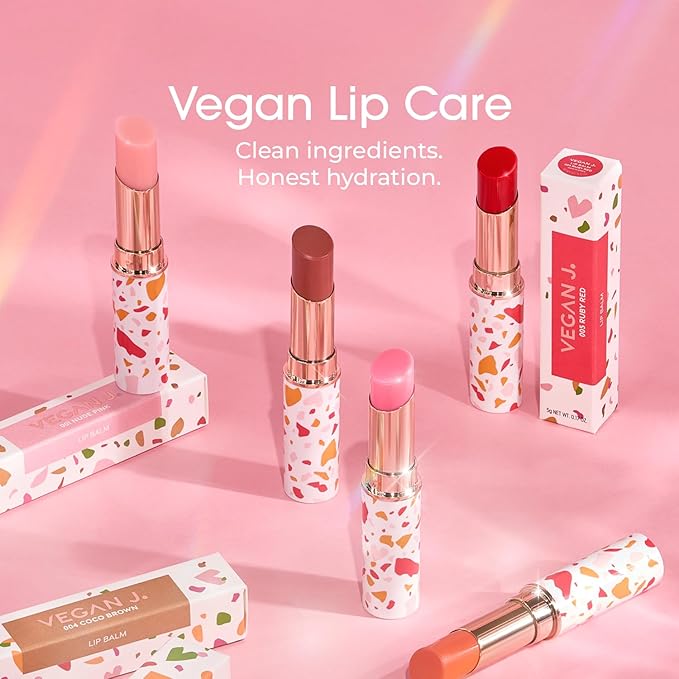 Lip Balm – Long-Lasting Hydration with Natural Color – Korean Beauty, Oasis Plant Complex, Silicone-Free, Vegan & Cruelty-Free Lip Care (005 Ruby Red)
