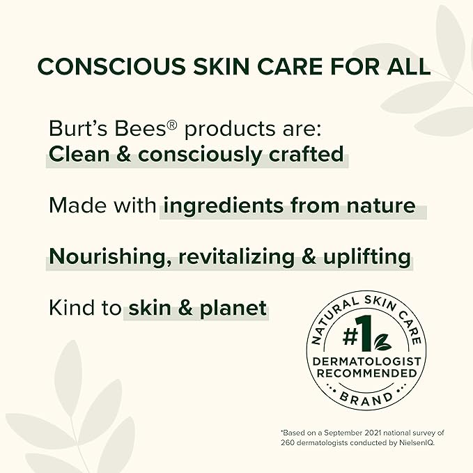 Burts Bees Sensitive Solutions SPF 30 Calming Day Lotion with Aloe and Rice Milk, Broad Spectrum SPF 30, Lightweight Mineral Sunscreen, 99.4% Natural Origin, 1.8 Fluid Ounces