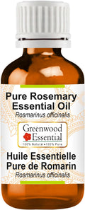 Greenwood Essential Pure Rosemary Essential Oil (Rosmarinus officinalis) Steam Distilled 5ml (0.16 oz)