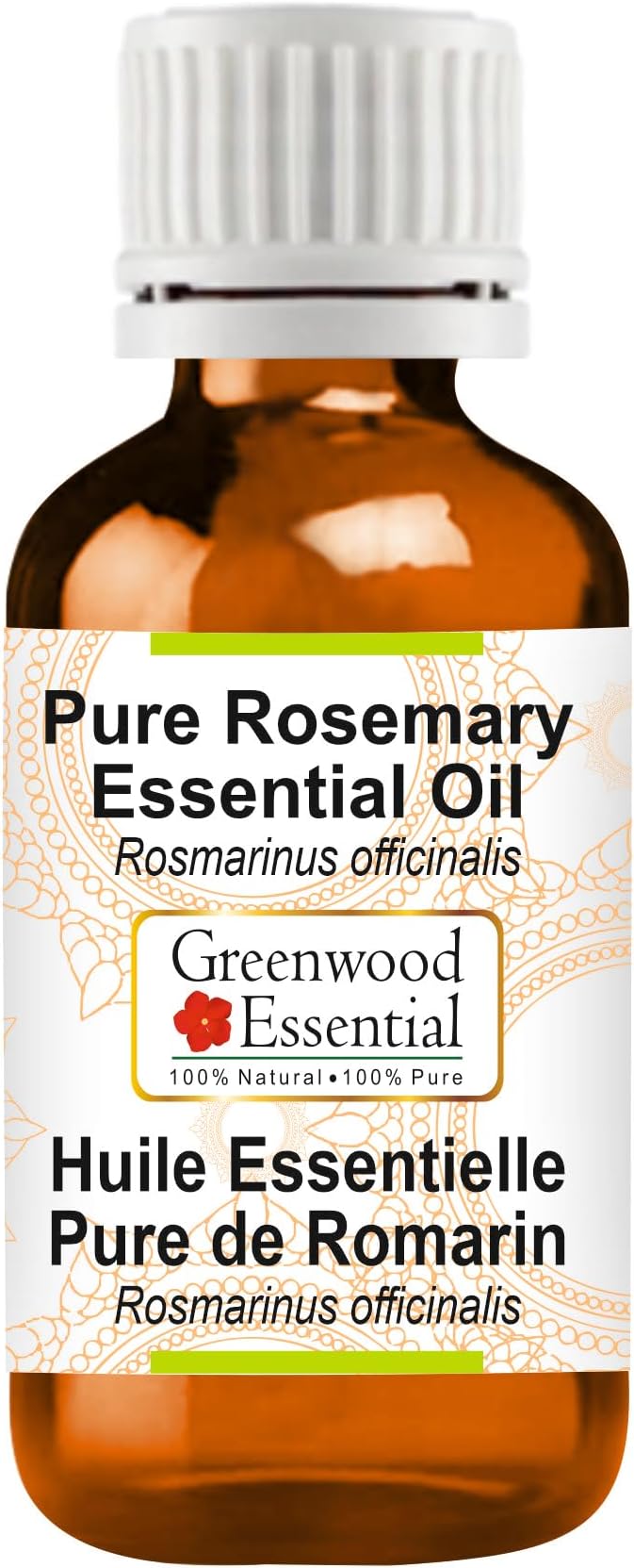 Greenwood Essential Pure Rosemary Essential Oil (Rosmarinus officinalis) Steam Distilled 5ml (0.16 oz)