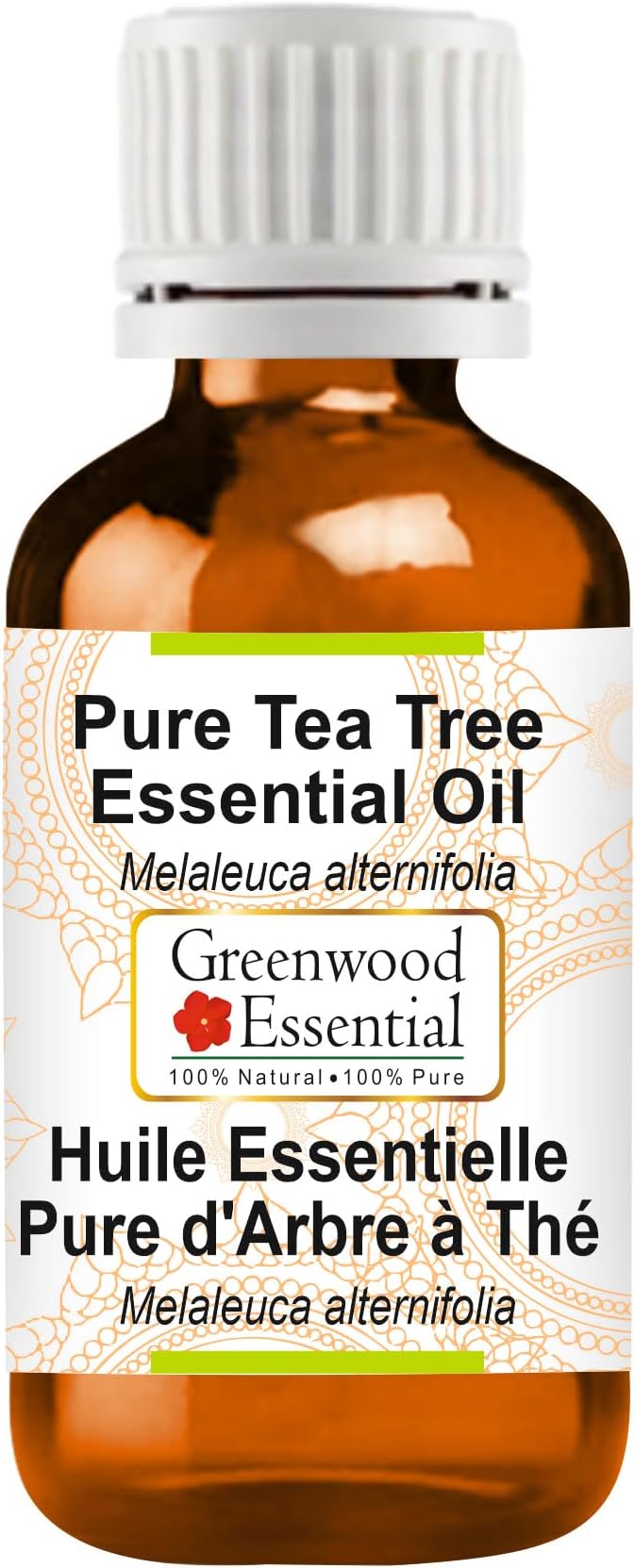 Greenwood Essential Tea Tree Essential Oil (Melaleuca alternifolia) Steam Distilled 50ml (1.69 oz)