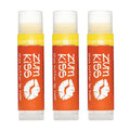 Indigo Wild Zum Kiss Stick - Natural Lip Balm with Organic Beeswax, Sunflower Oil & Vitamin E - Flavored, Hydrating Lip Moisturizer - Tangerine (3 Pack)