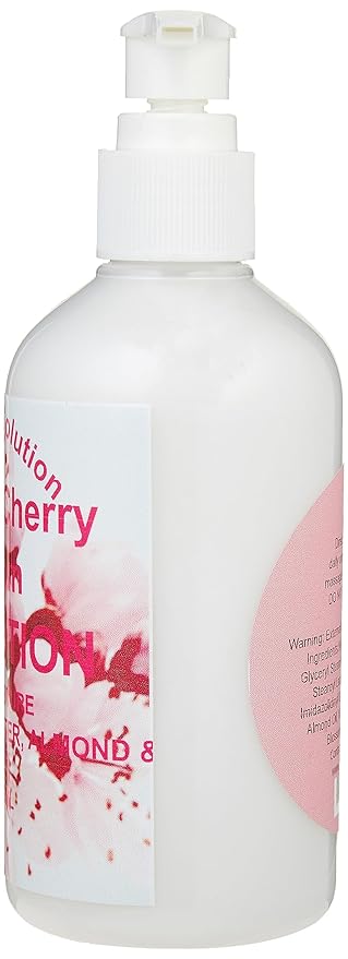 Organic Hair Solution-Body Lotion-with Soothing Aloe Vera and Vitamin E- Dry Skin, Non-Greasy-Shea Butter, Almond oil- For both Males & Females- Natural Fragrance-Vegan (Japanese Cherry Blossom)
