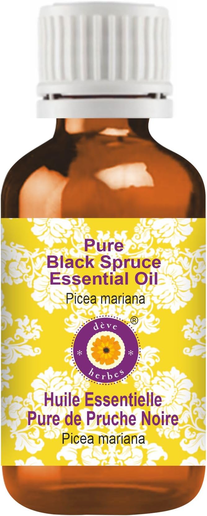 Deve Herbes Pure Black Spruce Essential Oil (Picea Mariana) Steam Distilled 30ml (1 oz)