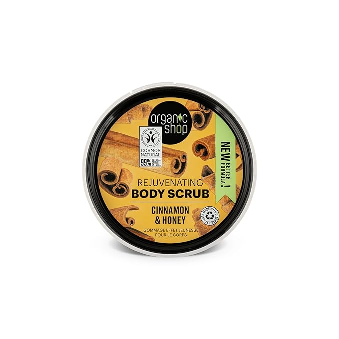 Organic Shop Body Scrub Natural Cinnamon and Honey 250ml
