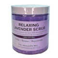 Lavender Salt Scrub, Moisturizing and Exfoliating, Natural Ingredients of Coconut Oil, Dead Sea Salt, Intoxicating Scent (8oz, Lavender Salt)