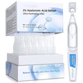3% Hyaluronic Acid Serum Ultra-Hydrating Vials 30 pcs - 3% Hyaluronic Acid Serum For Face - Single Use Hyaluronic Acid Tubes - Intensive Moisturizing, Skin Tightening, Emergency Repair, Anti-Aging