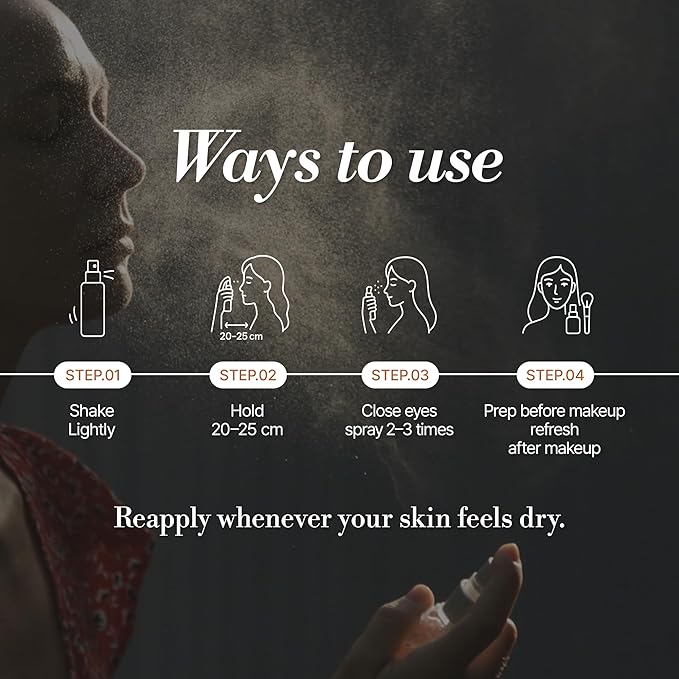 Four Seasons Moisture Repair Mist, Vegan Hydrating Face Mist for All Skin Types, Makeup-Prep & Daily Comfort, 100 ml / 3.38 fl oz