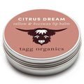Citrus Dream Moisturizing Tallow Lip Balm – Nourishing & Soothing w/Organic Grass-Fed & Finished Tallow, 100% All Natural Beeswax & Essential Oils for Soft, Hydrated Lips, 0.5 oz., by Tagg Organics.