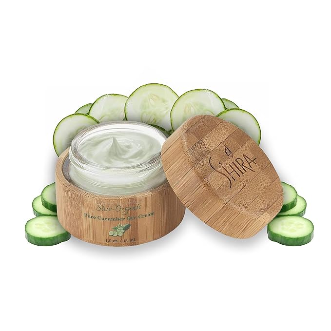 Shira Shir-Organic Pure Cucumber Eye Cream For Dark Circles Eye Puffiness Wrinkles Instant Hydration Anti Aging Eye Cream for All Skin Type (15 ML)
