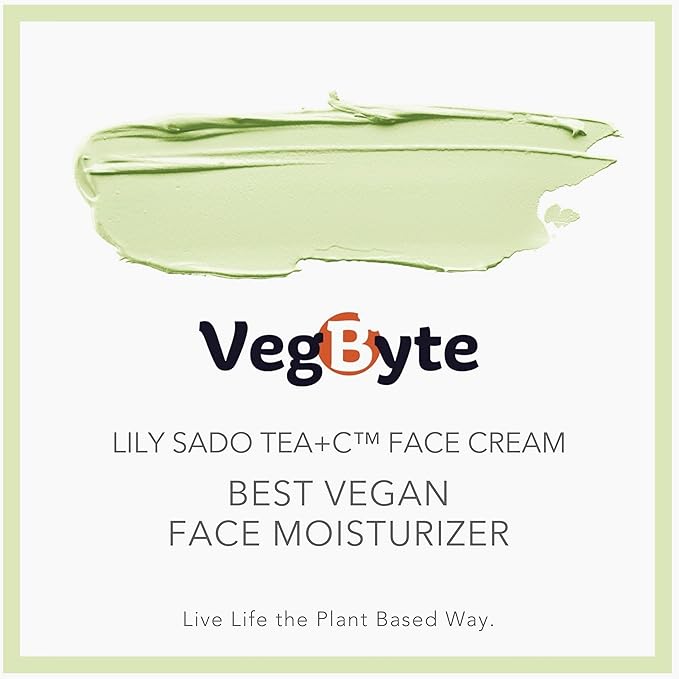 LILY SADO TEA+C™ Green Tea Matcha & Vitamin C Moisturizer - Antioxidant, Anti-Aging Anti-Wrinkle Daily Moisturizing Lotion - Hydrates, Softens, Firms & Tones for Soft Radiant Skin. For Women & Men.