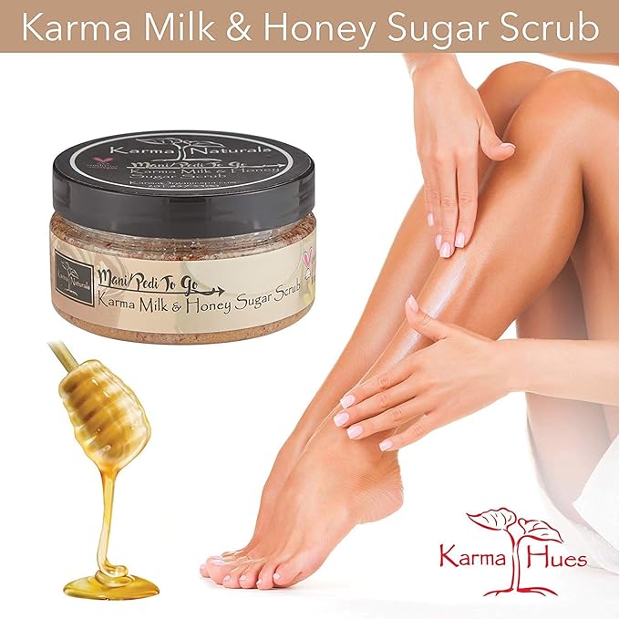 karma organic Natural Sugar Scrub-cruelty-free exfoliating scrub for women