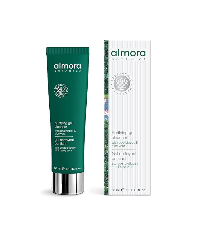 Purifying Gel Cleanser, 50mL | Gentle Foaming Face Wash with Natural Botanicals | Removes Impurities & Balances Skin | Clean, Vegan, Ayurvedic Skincare