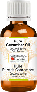Greenwood Essential Pure Cucumber Oil (Cucumis sativus) Cold Pressed 5ml (0.16 oz)