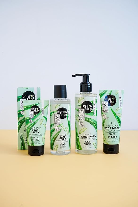Organic Shop Avocado and Aloe Deep hydration Face Mask All Skin Types 2.54 fl oz