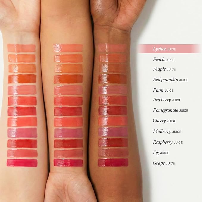 INGA Water Glow Melting Balm - Hydrating Tinted Lip Balm with Soft, Melt-On Texture, Natural Sheer, Glass-Like Finish with Non-Sticky, Lightweight Comfort (Lychee Juice)