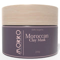 Mokko Moroccan Active Clay Mask – 100% Pure Ghassoul Clay | Detoxifying Face, Hair & Body Mask – Deep Cleansing, Oil Control & Skin Firming – 200g