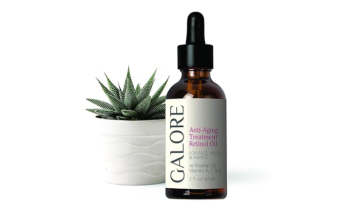 Rosehip Anti-Aging Face Oil Treatment - Anti-Wrinkle Serum, Natural Anti-Aging Oil rich in Vitamins E, A & C & Essential oils - Pure Rose Oil for Wrinkles, Age spots & Fine Lines - GALORE Naturals