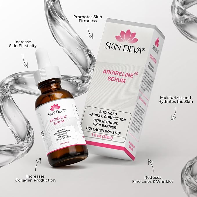 Skin Deva Argireline® Peptide Serum with Hyaluronic Acid – Acetyl Hexapeptide-8 Formula – Hydrating Anti-Aging Face Serum for Fine Lines & Smoother-Looking Skin (PACK OF 2)