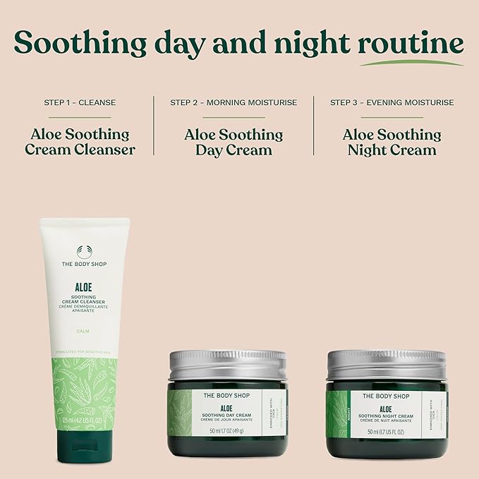 The Body Shop Aloe Vera Night Cream, For Sensitive Skin, Vegan, 50ml