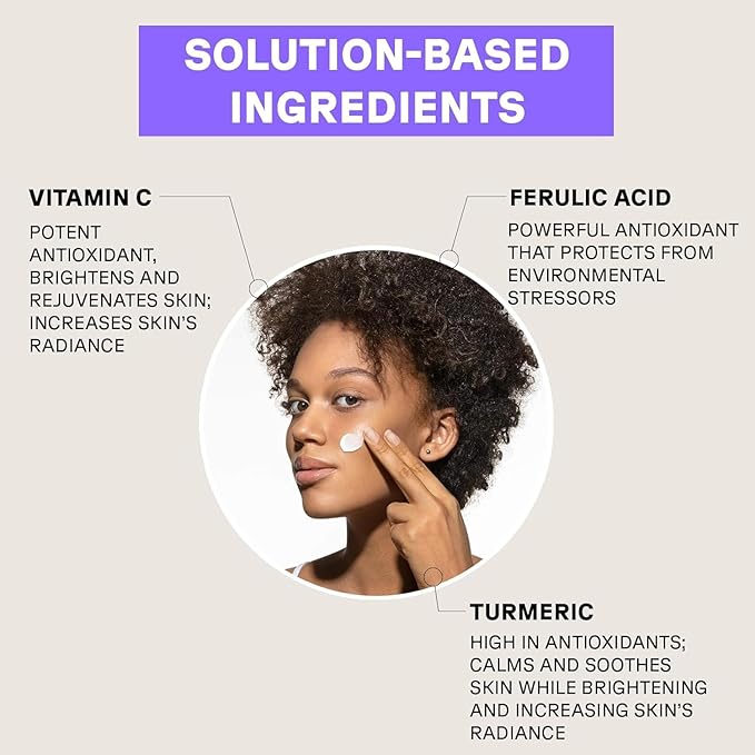 Acure Radically Rejuvenating SPF 30 Day Cream - Face Moisturizer with SPF 30 & Vitamin C, Anti Aging Sunscreen, Hydrating Face Cream, Daily Facial Care for Women & Men with Turmeric, Vegan - 1.7 fl oz