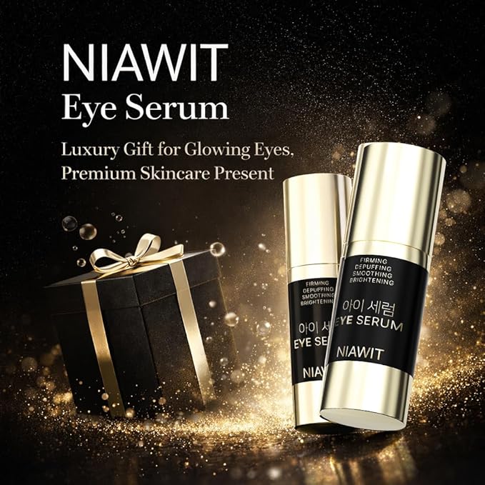Eye Serum – Anti-Fatigue Eye Care for Dark Circles, Puffiness & Fine Lines with Niacinamide, Peptides & Caffeine – Gentle Clean Beautiful for Daily Use Around the Delicate Eye Area