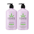 Hempz Limited Edition Vanilla Plum Hydrating Body & Hand Lotion 17 oz (Pack of 2)