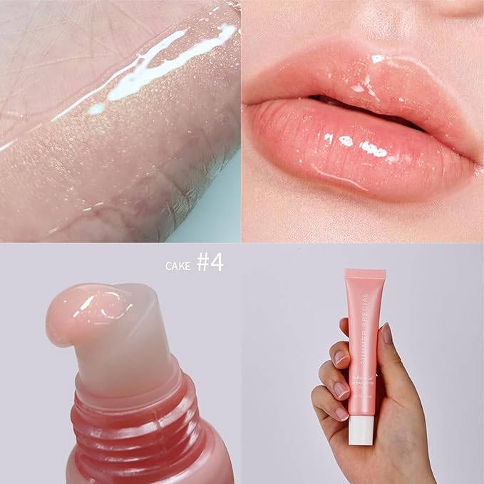 BAISEN DIARY 4 PCS Summer Special Lip Butter Balm - Ultra-Hydrating, Nourishing Lip Care with Natural Ingredients, Shea Butter & Olive Oil, Soothes & Softens Dry Lips (4PCS, 0.5 Fl Oz (Pack of 4))