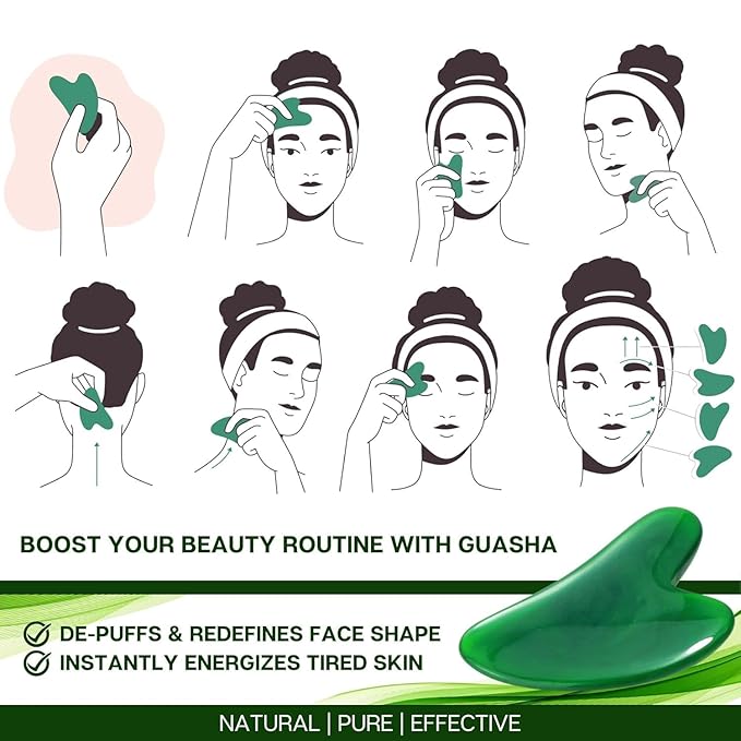 Botanical Essential Moisture Oil for Face & Neck Firming Serum | Anti-Wrinkle Ginseng & Squalane Serum w/Gua Sha Lift Scraper | Organic, Pure, Natural Skincare (0.6 fl oz | 18 ml)