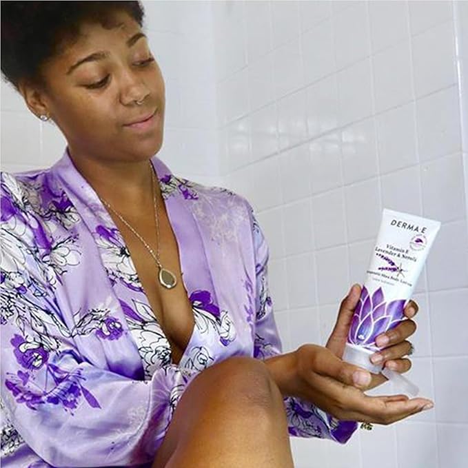 Derma E Vitamin E Lavender and Neroli Therapeutic Shea Body Lotion – All Natural Moisturizer for Dry Skin – Gently Scented Cruelty Free Moisturizing Cream, 8 oz