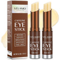 VELAMO ADVANCED Caffeine Eye Stick: Energizing & Hydrating Under Eye Balm for Dark Circles & Puffiness - Travel Essentials, Portable & Perfect for On-the-go Use, 0.1 OZ/3g 2 Pcs