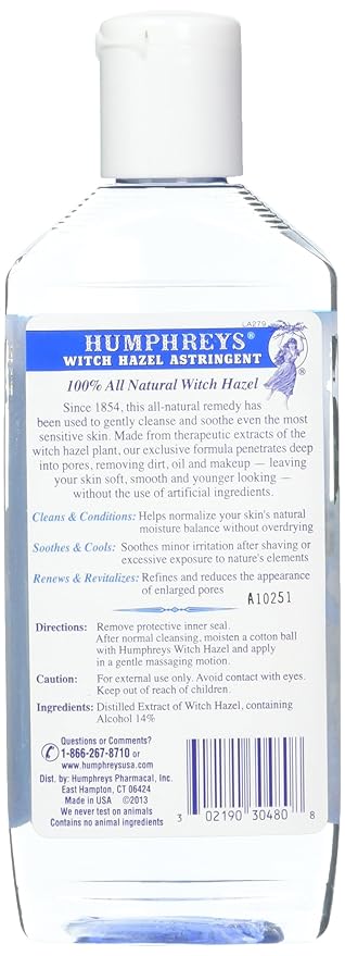 Humphreys Witch Hazel Astringent 8 oz