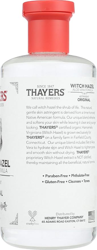 Thayers Witch Hazel with Aloe Vera, Original Astringent 12 oz