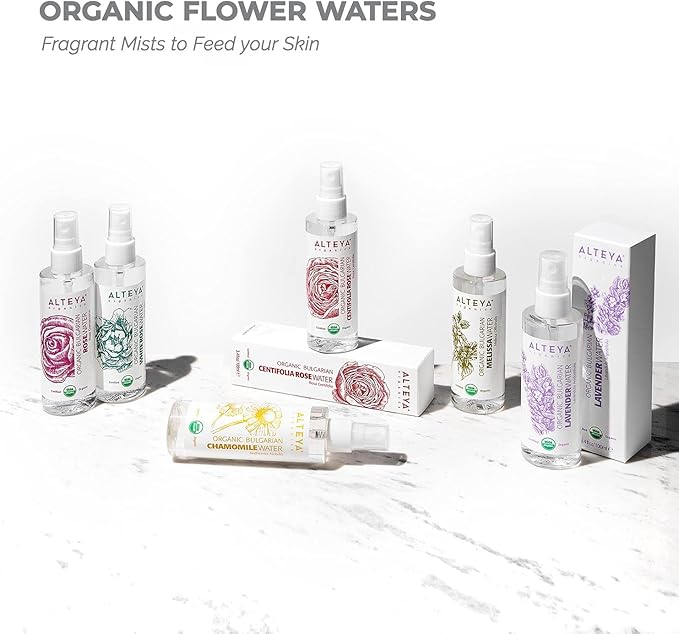Alteya UDSA Organic Bulgarian Rose Water 3.4 Fl Oz Spray