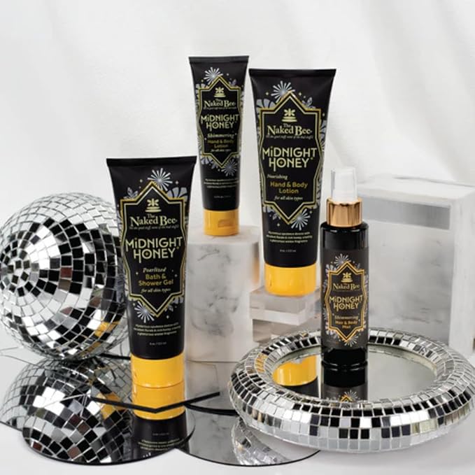 The Naked Bee Midnight Honey Shimmering Body Lotion (8 oz)