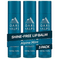 Oars + Alps Clear Lip Balm for Men & Women, Ultra Hydrating Lip Care Infused with Vitamin E, Moisturizing, Nourishing, Paraben, Sulfate, Alcohol & Shine Free, Alpine Mint Scent, 0.45oz, 3pk