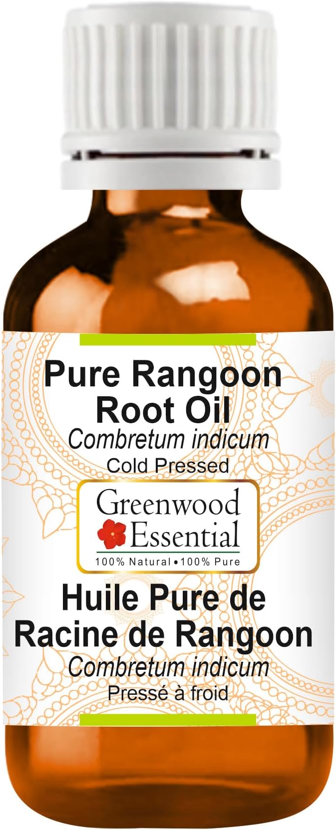 Greenwood Essential Pure Rangoon Root Oil (Combretum indicum) Natural Therapeutic Grade Cold Pressed 10ml (0.33 oz)