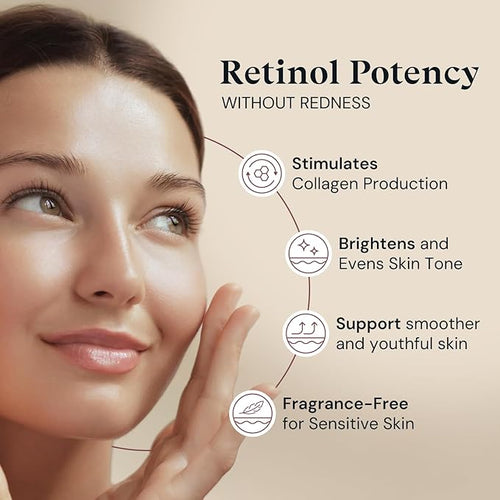 ADM Anti Aging Pure Retinol Serum For Face with Niacinamide - Resurfacing, softer, smoother-looking skin - Moisturizing Facial Skincare for Sensitive Skin - 1oz