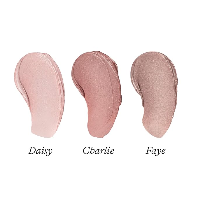 Poppy & Pout All Natural Lip Tints, Sustainable Cardboard Tubes, Hand-filled, Beeswax, Vitamin E, Coconut Oil, Cruelty Free (Love & Light Shades Trio)