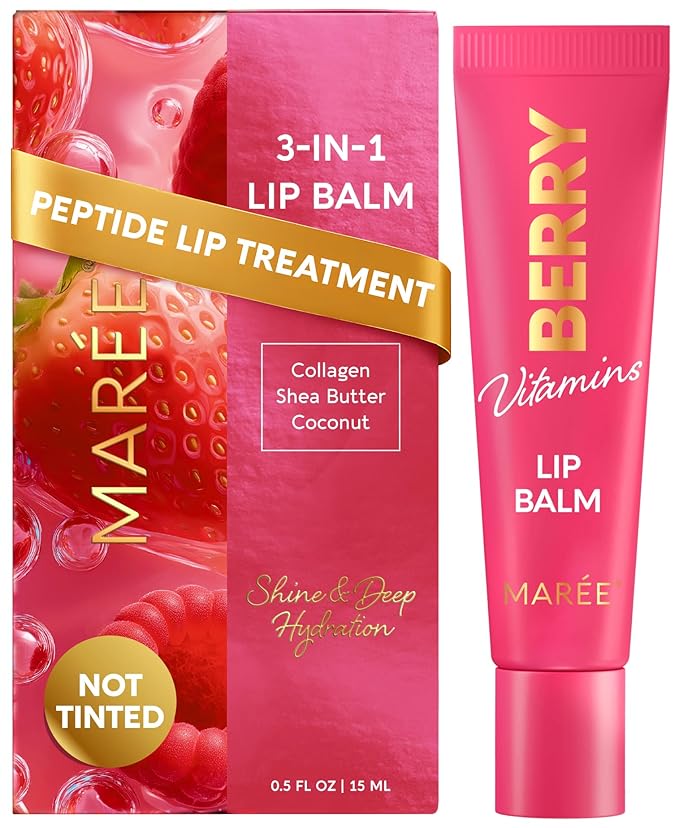 MAREE Lip Balm Hydrating – Lip Butter Moisturizer For Very Dry Lips – Balsamo Labial Hidratante de Labios