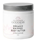 GLIMMER GODDESS Organic Whipped Body Butter (Sandalwood & Vanilla Bean) 8 oz