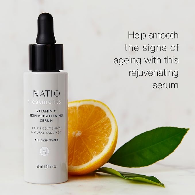 Natio Plant Peptide Line and Wrinkle Serum, 1 oz - Anti Aging Serum - Rejuvenating Face Serum - Daily Serum for Face to Revitalize Skin Texture