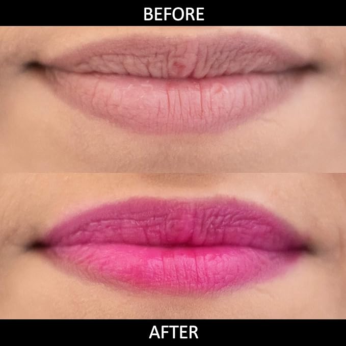 Tinted Lip Balm Stick by Omorfee | Natural Lip Tint Gloss | Long-Lasting Rose Tint with Strawberry Flavor, Beetroot & Cocoa Butter | Pink-Red Moisturizing Lip Balm – 6g / 0.21 oz