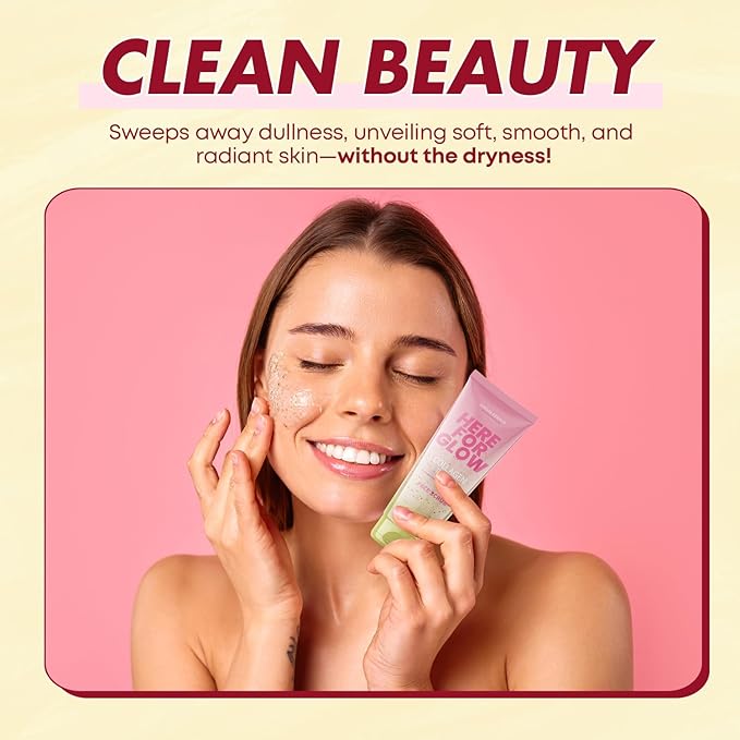 Face Scrub with Collagen & Peptides – Gentle Exfoliation, Hydration & Wrinkle Care – Dermatologist Tested, Korean Skin Care – Cruelty-Free, Vegan, Clean Beauty – 6.76 Fl Oz