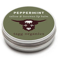 Peppermint Moisturizing Tallow Lip Balm – Nourishing & Soothing with Organic Grass-Fed & Finished Tallow, 100% All Natural Beeswax & Essential Oils for Soft, Hydrated Lips, 0.5 oz., by Tagg Organics.