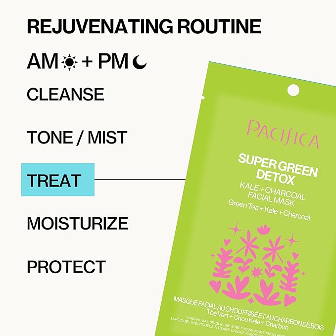 Pacifica, Super Green Detox Facial Mask, 0.68 Fl Oz