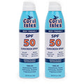 Coral Isles SPF 50 Sunscreen Spray - Hawaii Reef Safe Compliant - Oxybenzone & Octinoxate Free - Broad Spectrum - Water Resistant, 6 Fl Oz (Pack of 2)