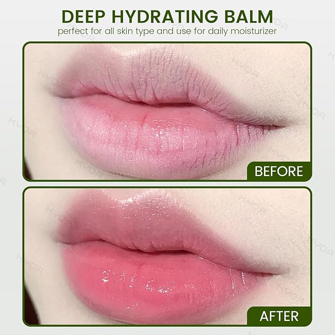 Ownest 5 Pcs Aloe Vera Lip Balm, PH Color Changing Lipstick, Change from Green to Natural Pink, Deep Hydrating Tinted Lip Balm, Daily Lip Moisturizer for Dry Cracked Lips, with Real Aloe Vera